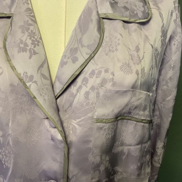 BOTTEGA VENETA lilAc viscose 2018 FLORAL JACQUARD Jumpsuit, Size 42, Large, NWT - Picture 9 of 15